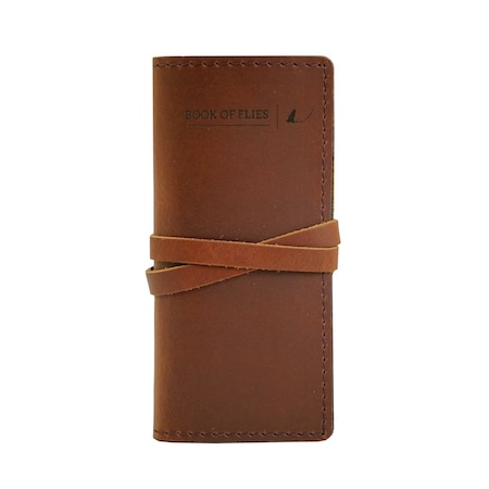 Rustico Leather Fly Fishing Leader Wallet in Saddle OD0025-0002
